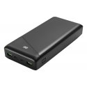 Deltaco PB-C1002 ārējais akumulators Litija jons 30000 mAh Melns Deltaco PB-C1002 ārējais akumulators Litija jons 30000 mAh Melns