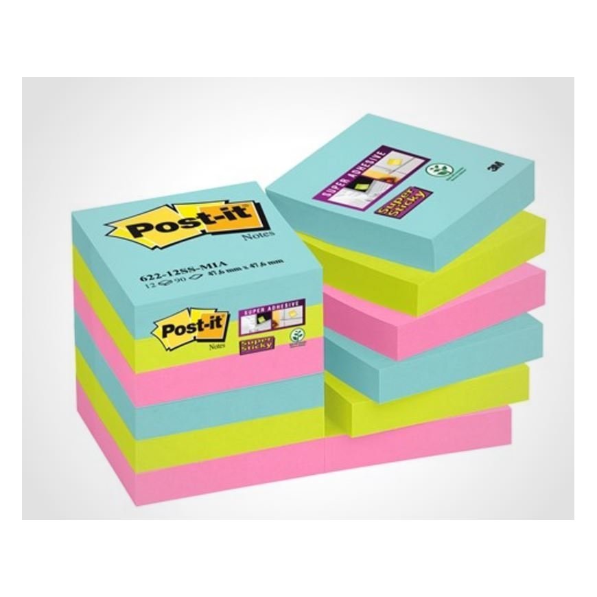 3M Post-it Super-Sticky viestilaput 47,6 x 47,6 mm