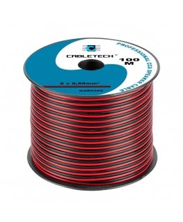 Cabletech CCA speaker cable 0.50mm black and red