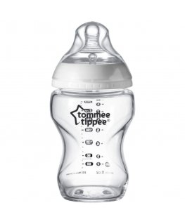 Tommee Tippee Closer to Nature бутылочка для кормления 250 ml Стекло Прозрачный, Белый