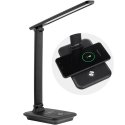 Maclean MCE616 LED Desk Lamp Table Lamp 9W with Inductive Qi Charger Adjustable Brightness Temperature Black Maclean MCE616 LED Desk Lamp Table Lamp 9W with Inductive Qi Charger Adjustable Brightness Temperature Black