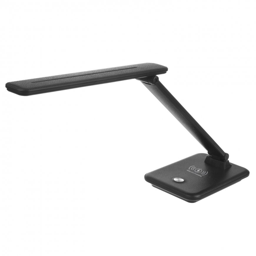 Maclean MCE616 LED Desk Lamp Table Lamp 9W with Inductive Qi Charger Adjustable Brightness Temperature Black – 2