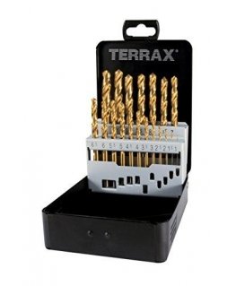 19 dalių grąžtų rinkinys RUKO Terrax HSS-G TiN