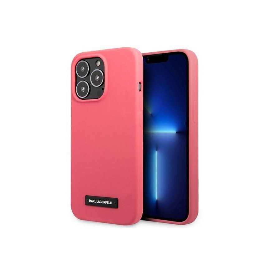Case Karl Lagerfeld KLHCP13LSLMP1PI iPhone 13 Pro/13 6.1 inch hardcase fuchsia/fuchsia silicone plate