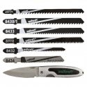 Wolfcraft knife with 70 mm straight blade blade, folding, Wolfcraft