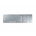 CHERRY KC 6000 SLIM FOR MAC klaviatūra USB QWERTZ Vokiečių Sidabras