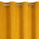 Eurofirany ELIZA Soft velvet night curtain with small pattern, 140X250 cm, loops / rings, color: mustard Eurofirany ELIZA Soft velvet night curtain with small pattern, 140X250 cm, loops / rings, color: mustard
