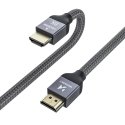 Wozinsky cable HDMI 2.1 8K 60 Hz 48 Gbps / 4K 120 Hz / 2K 144 Hz 3 m silver (WHDMI-30) Wozinsky cable HDMI 2.1 8K 60 Hz 48 Gbps / 4K 120 Hz / 2K 144 Hz 3 m silver (WHDMI-30)