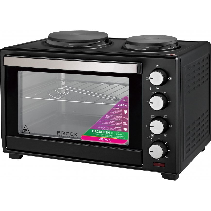 Elektrinė krosnelė Brock Electronics TO 3002 B Orkaité su virykle TO 3002 B – 5