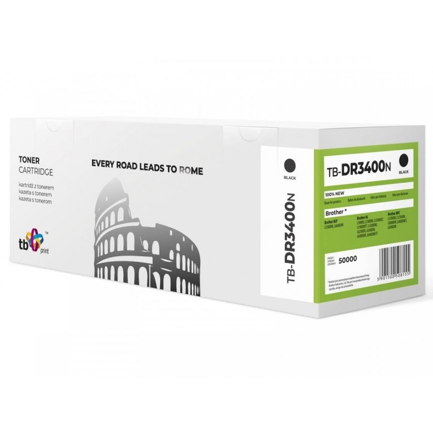 Tb Print Būgnas Brother DR3400 TB-DR3400N BK 100% naujas – 2