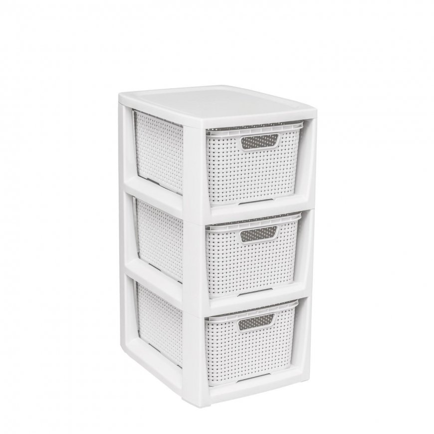 Branq Bookcase with 3 baskets BranQ