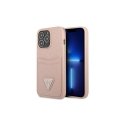 Case Guess GUHCP13LPSATPP iPhone 13 Pro / 13 6.1 inch Pink / Rose Hard SaffianoTriangle Logo Card Slot Case Guess GUHCP13LPSATPP iPhone 13 Pro / 13 6.1 inch Pink / Rose Hard SaffianoTriangle Logo Card Slot