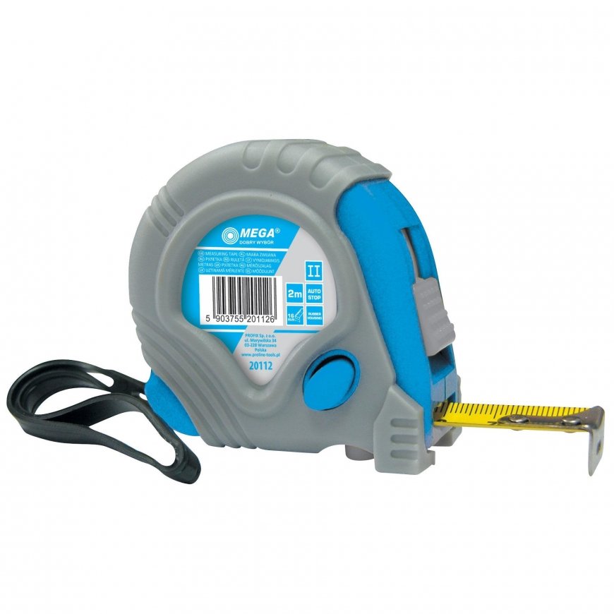 Mega Tape Measure 10 m / 32 mm, 3 stops, rubber cap, leather pack – 2