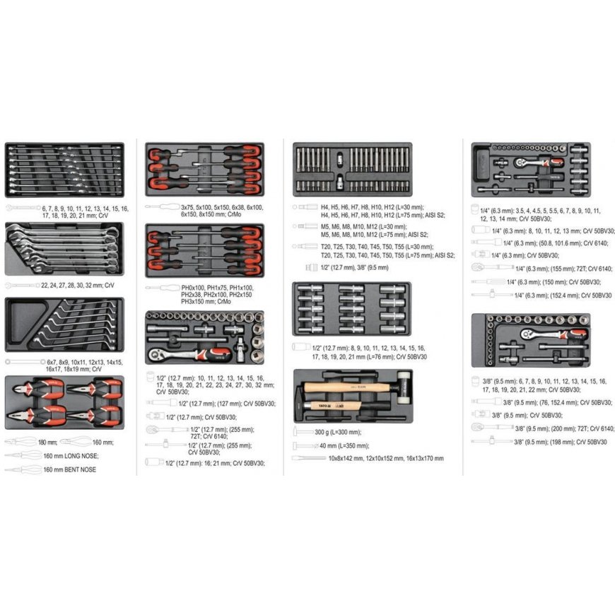 YATO workshop cabinet + 177 pcs. tools – 3