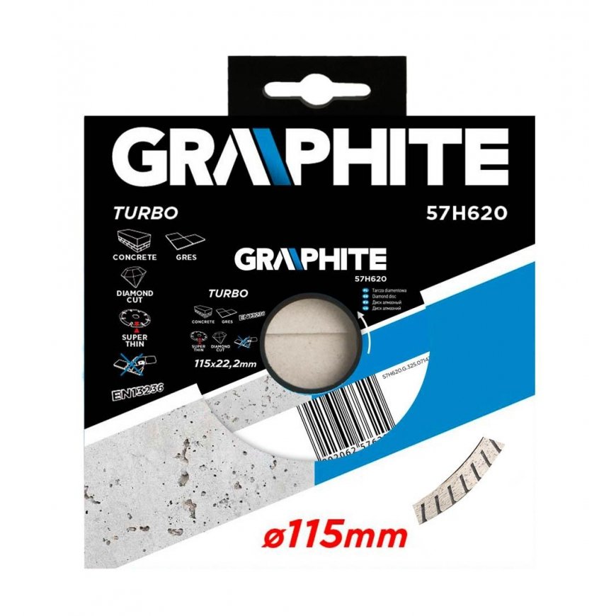 Graphite Graphite diamond disc 115x22.2 mm turbo ultra thin - 57H620 – 4
