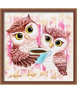 Beldizart Owls and hot chocolate 25x25 cm AZ-1796