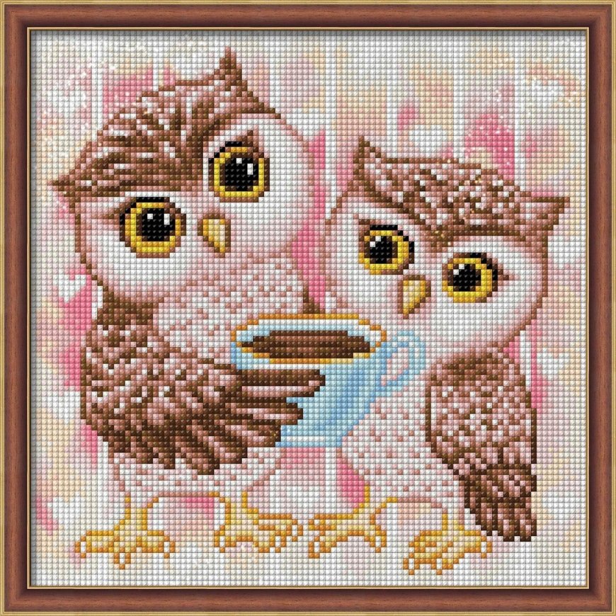 Beldizart Owls and hot chocolate 25x25 cm AZ-1796 – 2
