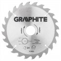 Graphite Grafitinis diskinio pjūklo diskas 185x30 mm, 24 dantys - 57H662 Graphite Grafitinis diskinio pjūklo diskas 185x30 mm, 24 dantys - 57H662