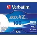 Verbatim 43789 Unrecorded Blu-Ray Disc BD-R 100GB 5pcs Verbatim 43789 Unrecorded Blu-Ray Disc BD-R 100GB 5pcs