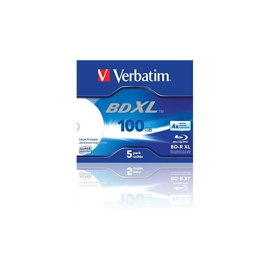 Verbatim 43789 Unrecorded Blu-Ray Disc BD-R 100GB 5pcs – 11