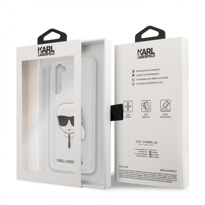 Case Karl Lagerfeld Karl Lagerfeld KLHCS21MKTR S21 + G996 hardcase transparent Karl's manual – 5