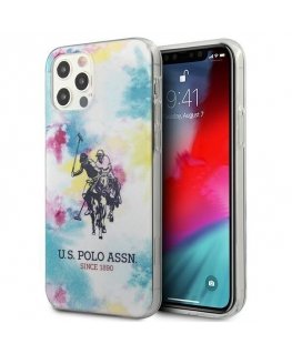 Case Us Polo Assn US Polo USHCP12LPCUSML iPhone 12 Pro Max 6.7" Multi Color Tie Dye Kit