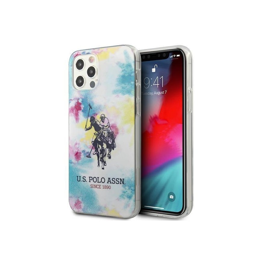 Dėklas Us Polo Assn US Polo USHCP12LPCUSML iPhone 12 Pro Max 6,7 colių daugiaspalvis kaklaraiščių ir dažų rinkinys