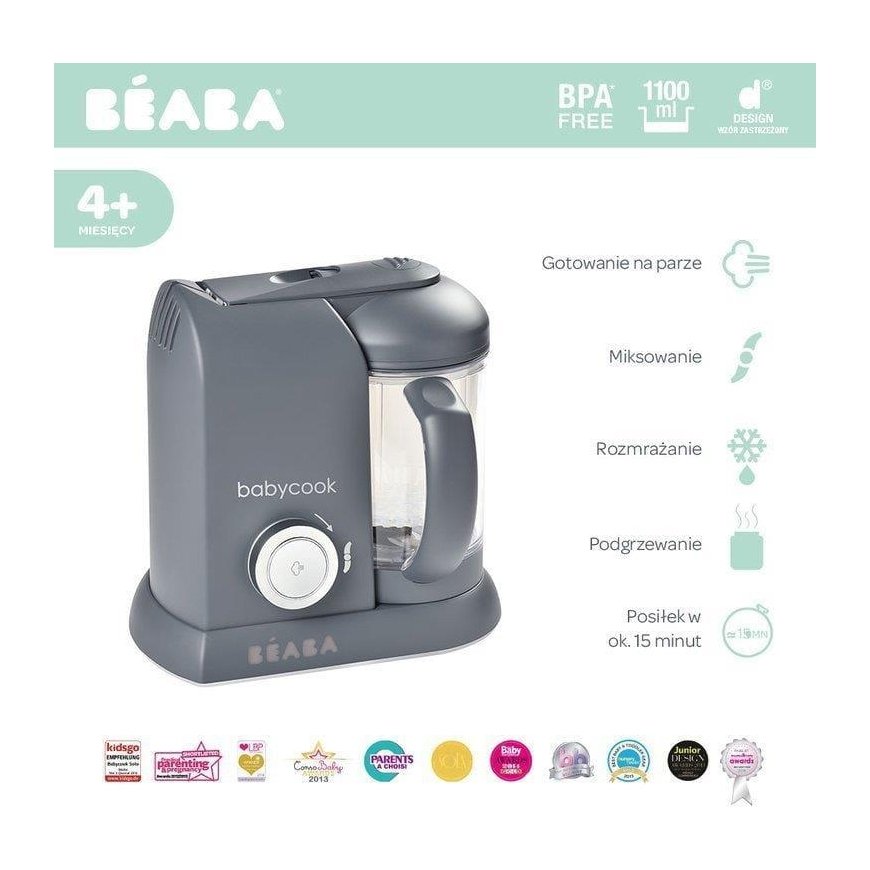 Beabababycook solo trintuvas-garintuvas 4in1, tamsiai pilkas – 15