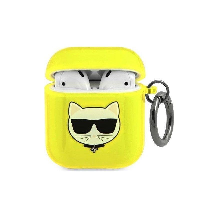 Karl Lagerfeld KLA2UCHFY AirPods Cover Yellow/Yellow Choupette