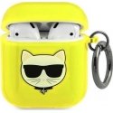Karl Lagerfeld KLA2UCHFY AirPods Cover Yellow/Yellow Choupette