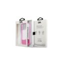 Karl Lagerfeld KLHCP14XLCKVF iPhone 14 Pro Max 6.7 Inch Pink/Pink Hard Case Liquid Glitter Elong