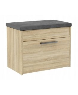 Topeshop PARMA MINI SONOMA batų dėžė Uždaras Sonomos ąžuolas