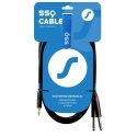 SSQ MIJM3 SS-1815 Cable Jack Stereo 3,5 mm - 2x Jack Mono 6,3 mm 3 m Black SSQ MIJM3 SS-1815 Cable Jack Stereo 3,5 mm - 2x Jack Mono 6,3 mm 3 m Black
