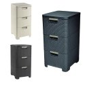 Curver Style Dark Brown 3 Drawer Bookcase Curver Style Dark Brown 3 Drawer Bookcase