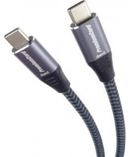 USB PremiumCord USB-C - USB-C 0.5 m black gray (ku31cr05)