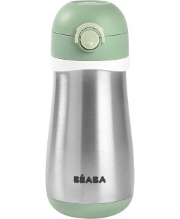 BEABA METAL DRINK FROM 18 MONTHS, 350 ML, SAGE Green