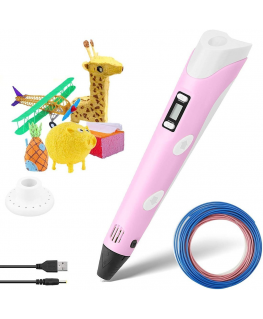Fusion Accessories The Fusion 3D Printing Pen is designed to create shapes using PLA | ABS material (Ø 1.75 mm) pink