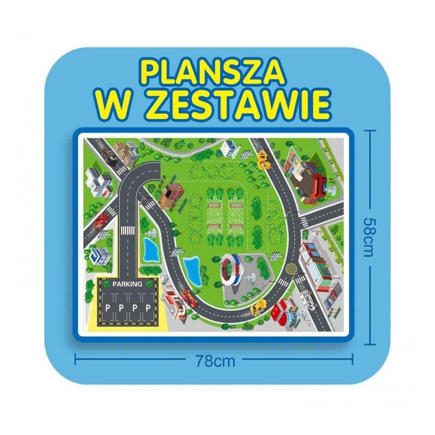 WOOPIE Tor Spirala Garaż for Samochodzików 3 pcs. – 2