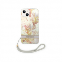 GUESS Hardcase Flower Strap GUOHCP14MHFLSU Back Cover, Apple, iPhone 14 Plus, Purple, 6.7 " GUESS Hardcase Flower Strap GUOHCP14MHFLSU Back Cover, Apple, iPhone 14 Plus, Purple, 6.7 "