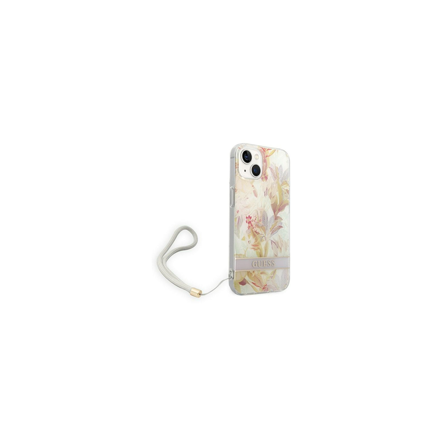 GUESS Hardcase Flower Strap GUOHCP14MHFLSU Back Cover, Apple – 3