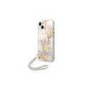 GUESS Hardcase Flower Strap GUOHCP14MHFLSU Back Cover, Apple, iPhone 14 Plus, Violetinė, 6.7 "