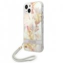 GUESS Hardcase Flower Strap GUOHCP14MHFLSU Back Cover, Apple, iPhone 14 Plus, Purple, 6.7 " GUESS Hardcase Flower Strap GUOHCP14MHFLSU Back Cover, Apple, iPhone 14 Plus, Purple, 6.7 "