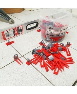 AW-Tools AWTOOLS TILE LEVELING SYSTEM STANDARD 1.5mm - 7-15mm - CLIP 400 pcs.