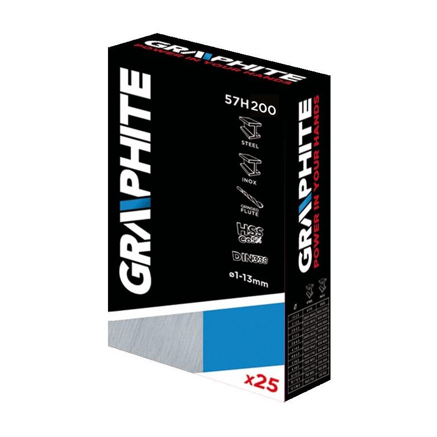 Graphite Graphite metal drill, cylindrical, titanium 1.5 2 7 4.5 4 5.5 5 1 3 2.5 3.5 6 10 10.5 11 11 – 3