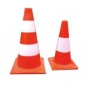 POLSKA Mega Traffic Cone white and orange 50cm reflective - 35587 POLSKA Mega Traffic Cone white and orange 50cm reflective - 35587