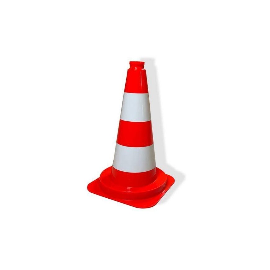 POLSKA Mega Traffic Cone white and orange 50cm reflective - 35587 – 2
