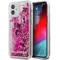 Karl Lagerfeld Karlas Lagerfeldas KLHCP12SROPI „iPhone“ 12 mini 5,4 colių rožinė/rožinės hardcase kr