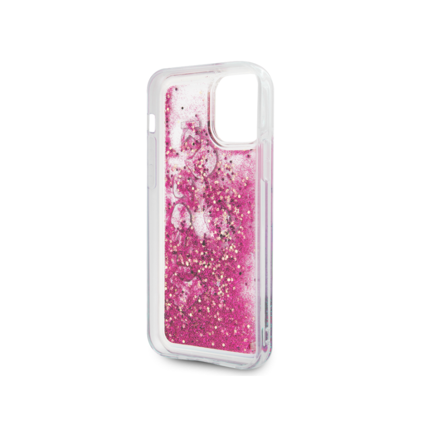 Karl Lagerfeld Karl Lagerfeld KLHCP12SROPI iPhone 12 Mini 5.4 Inch Pink/Pink Hardcase Litter Beads – 8