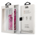 Karl Lagerfeld Karl Lagerfeld KLHCP12SROPI iPhone 12 Mini 5.4 Inch Pink/Pink Hardcase Litter Beads Karl Lagerfeld Karl Lagerfeld KLHCP12SROPI iPhone 12 Mini 5.4 Inch Pink/Pink Hardcase Litter Beads