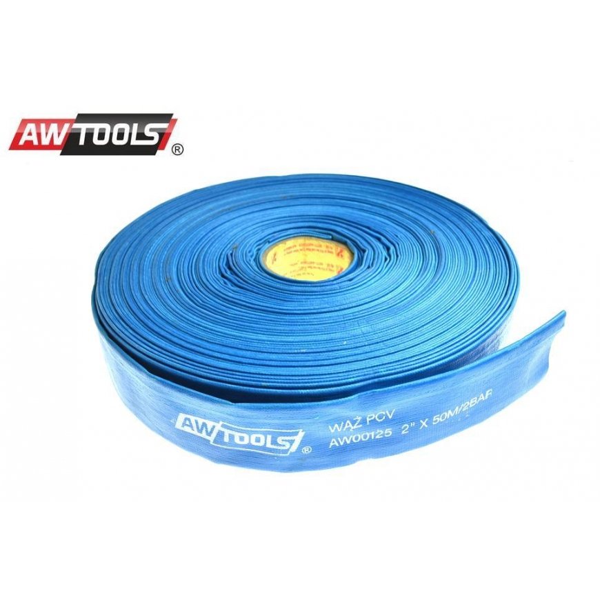 AW-Tools AWTOOLS WATER HOSE 2" x 50m PVC BLUE